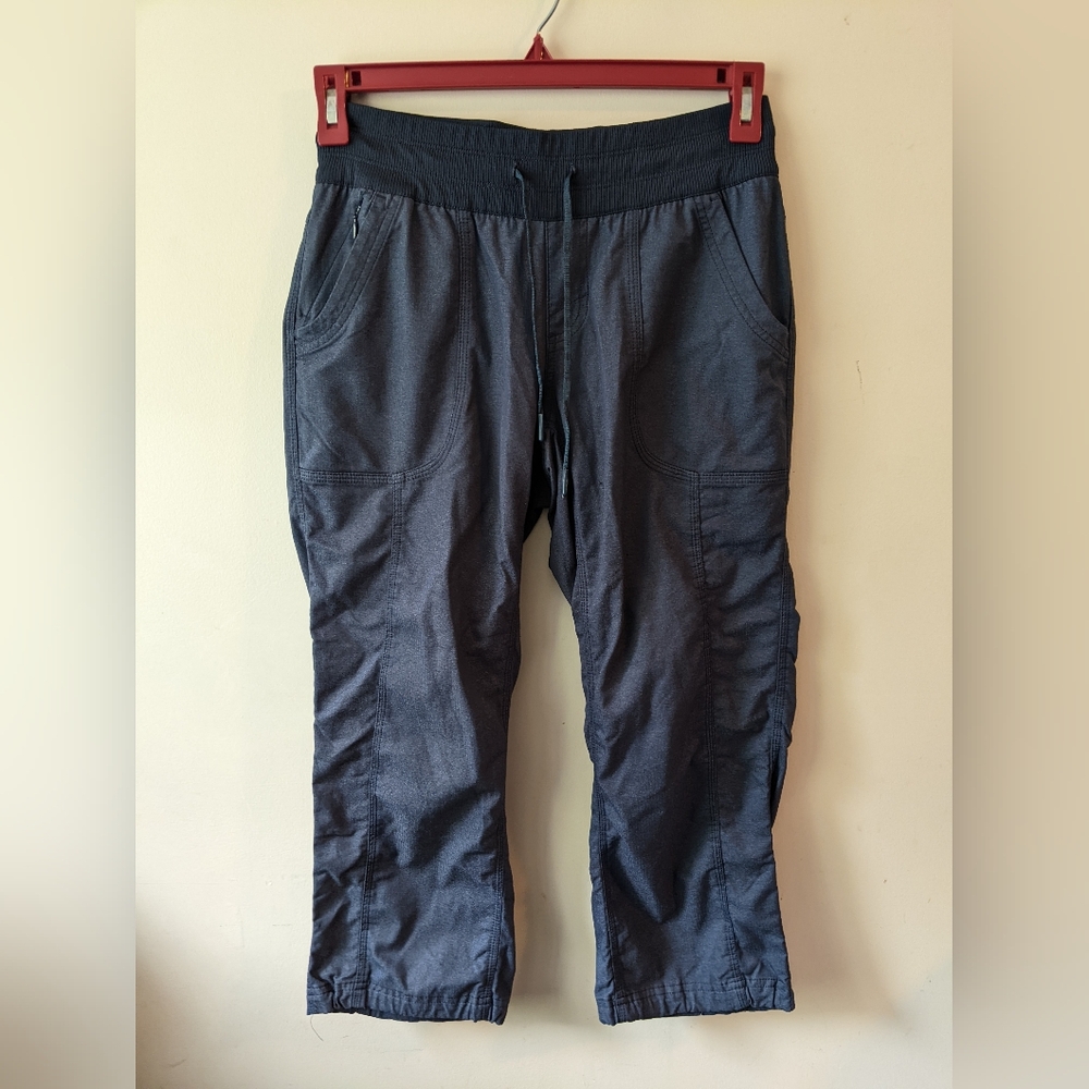 The North Face Hiking Workout Pants Size (S) Navy Blue Elastic Waist